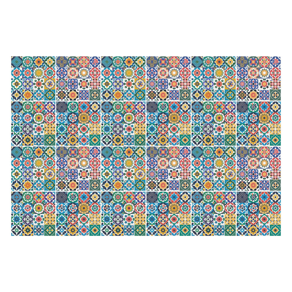 Nálepka na dlaždice Mozaika z barevných dlaždic