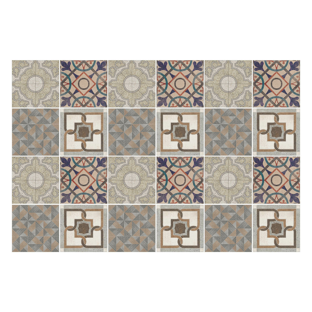 Nálepka na dlaždice Mozaika starých dlaždic