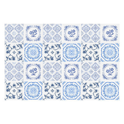 Nálepka na dlaždice Květinové ozdoby v rámech