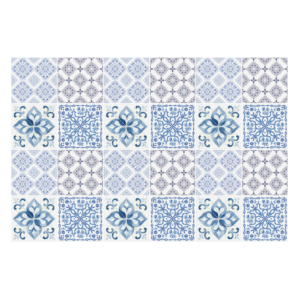 Samolepka na dlaždice Květinové ozdoby v uspořádání