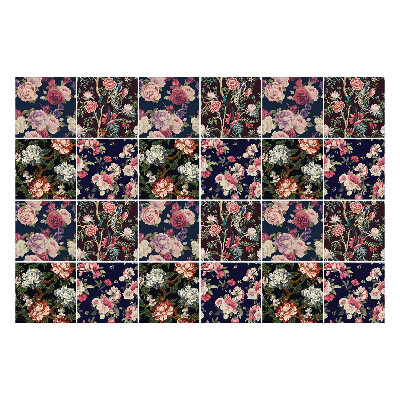 Samolepka na dlaždice Různé květiny