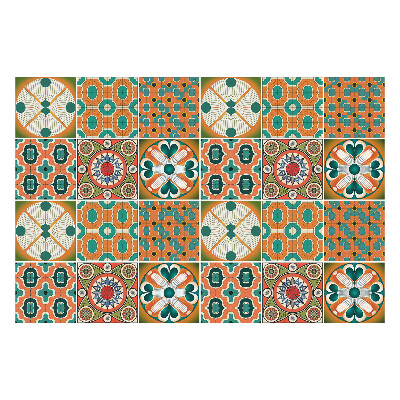 Nálepka na dlaždice Retro vintage kompozice