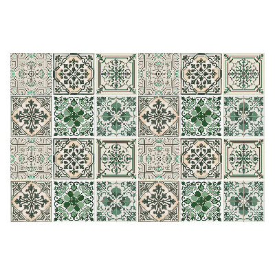 Nálepka na dlaždice Elegantní květinové ozdoby