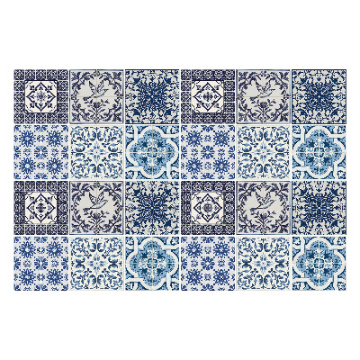 Samolepka na dlaždice Geometrické rostlinné motivy