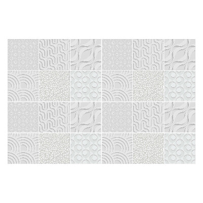 Nálepka na dlaždice Abstraktní vlny a tvary