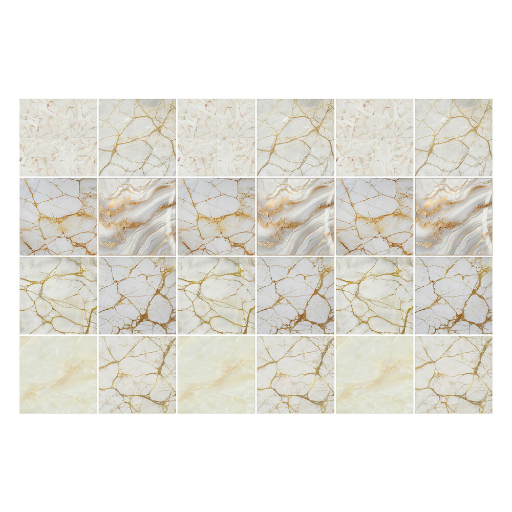 Nálepka na dlaždice Elegantní mramorové motivy