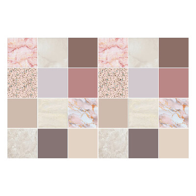 Nálepka na dlaždice Mozaika s různými texturami