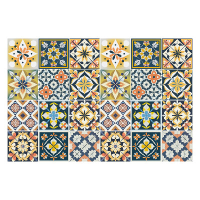 Samolepka na dlaždice Květinové motivy v aranžmá