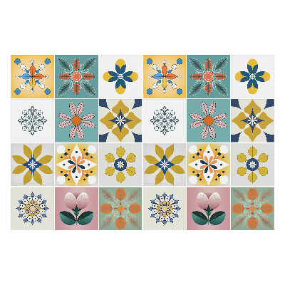 Samolepka na dlaždice Květinové motivy v aranžmá