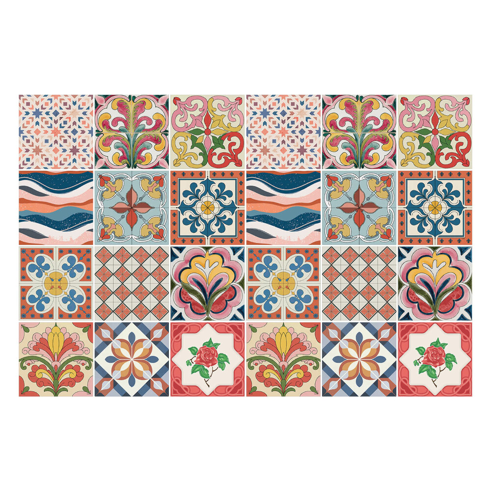 Samolepka na dlaždice Sbírka klasických motivů