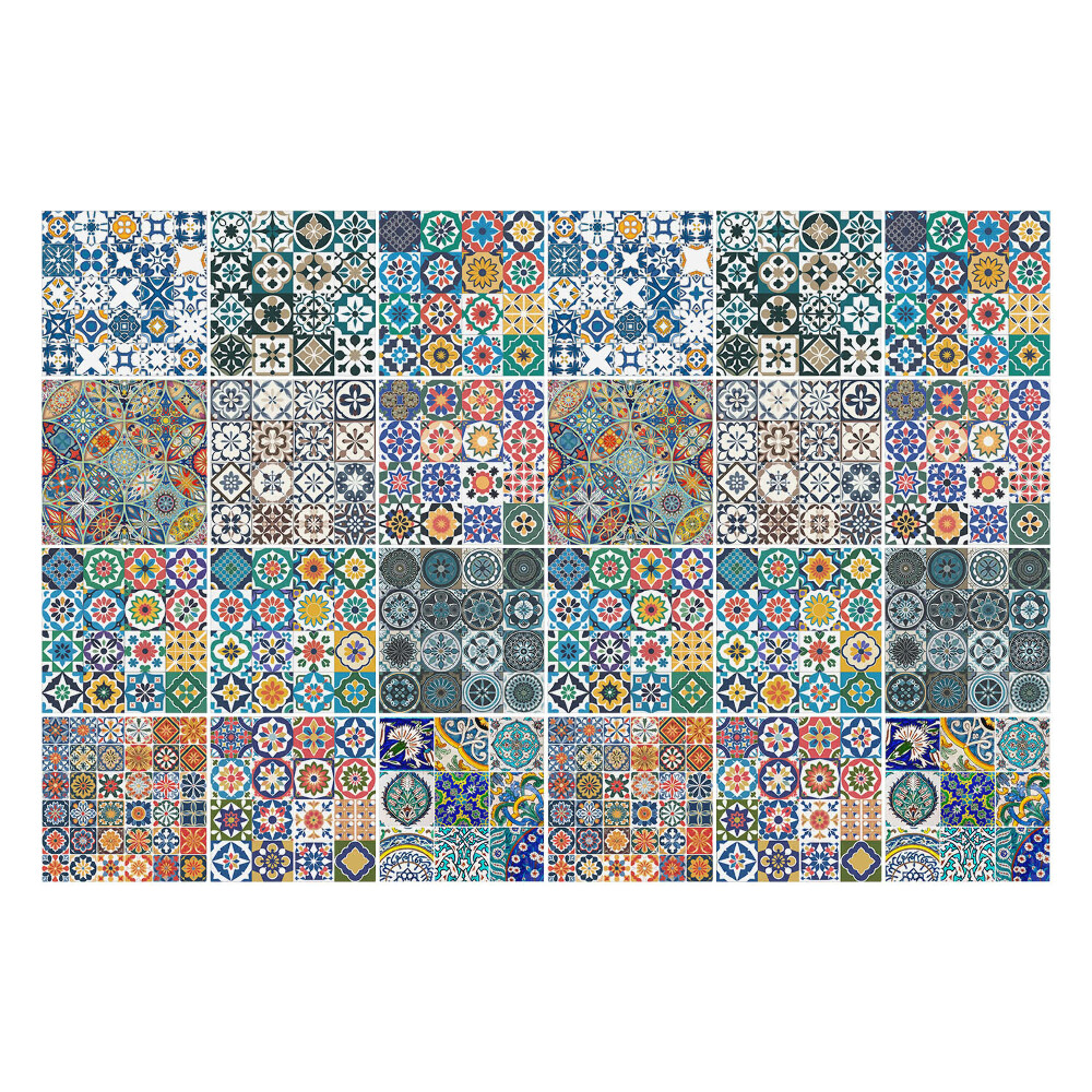 Samolepka na dlaždice Různé dekorativní dlaždice