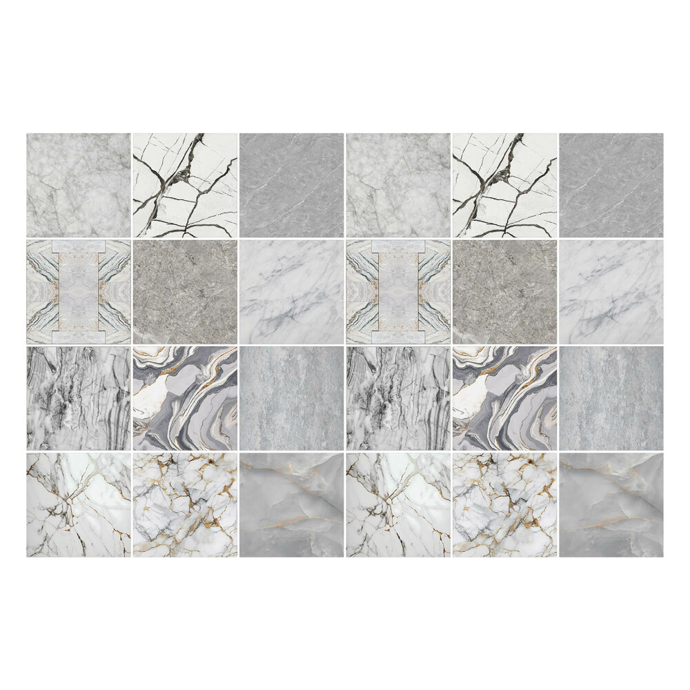 Samolepka na dlaždice Elegantní mramorové motivy