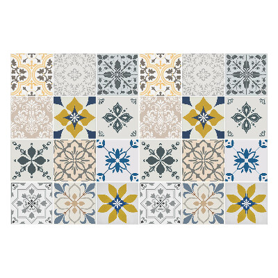 Nálepka na dlaždice Květinové motivy v aranžmá