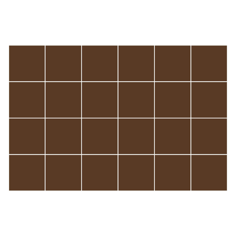Samolepka na dlaždice Barva Hnědá