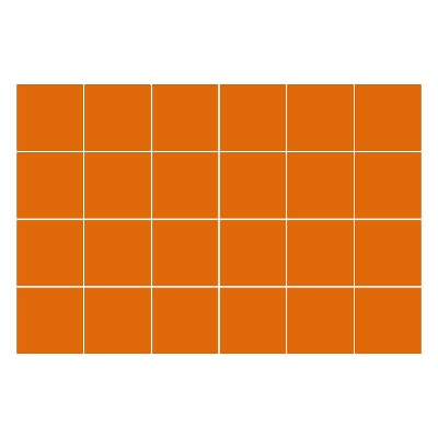 Nálepka na dlaždice Barva Oranžová