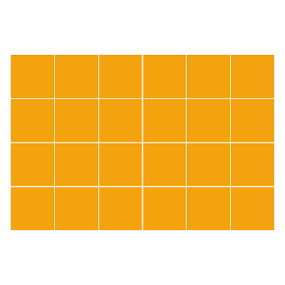 Samolepka na dlaždice Světle oranžová barva