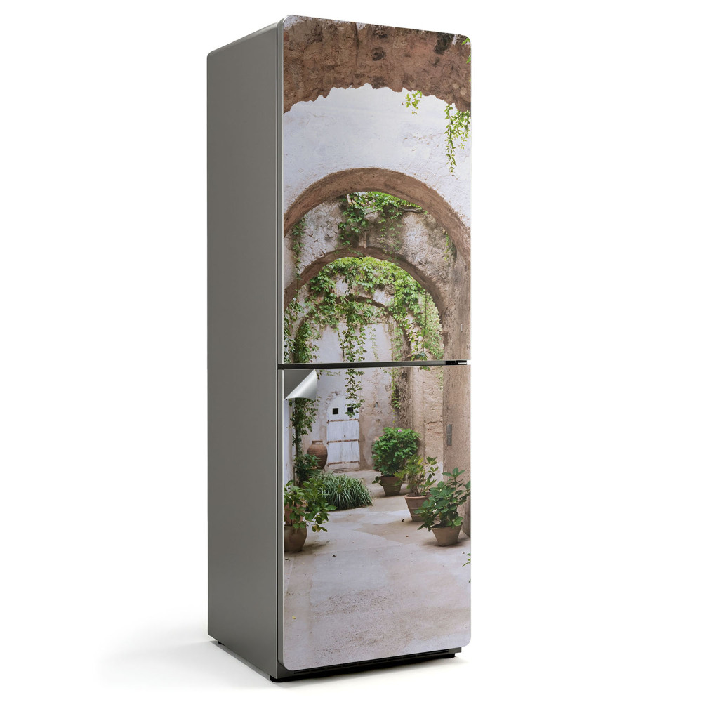 Fototapeta na chladničku Zelená chodba s rostlinami