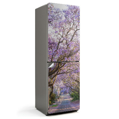 Fototapeta na chladničku Alej kvetoucích stromů