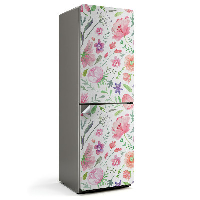 Nálepky na chladničku Květinový vzor v akvarelu