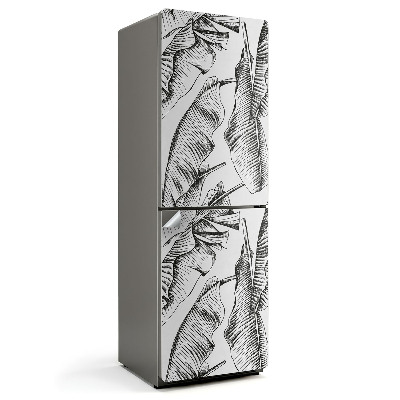 Fototapeta na chladničku Listy v uměleckém vzoru