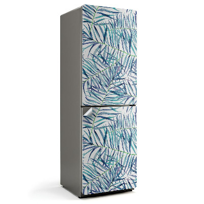 Fototapeta na chladničku Listy v tropickém stylu