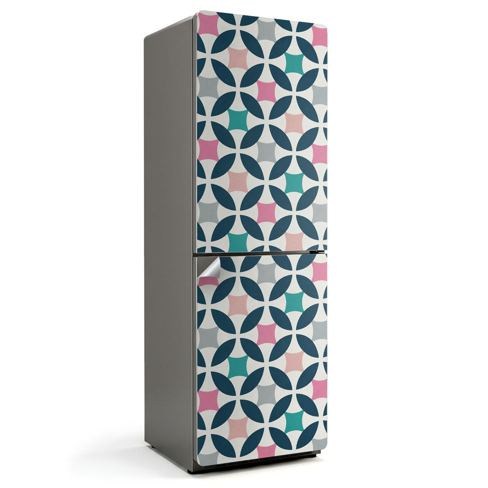 Fototapeta na chladničku Geometrický vzor s kruhy