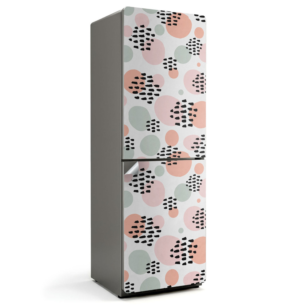 Fototapeta na chladničku Abstraktní tvary a skvrny