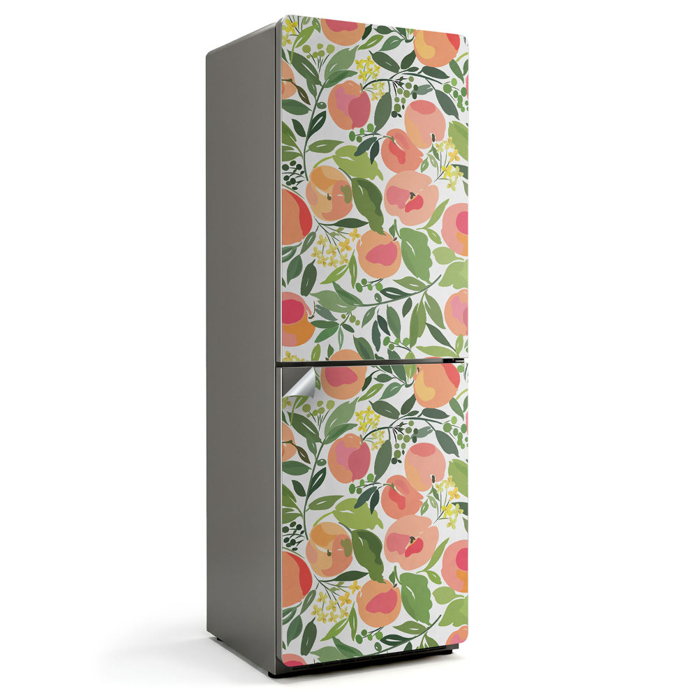 Nálepky na chladničku Vzor ovoce s listy