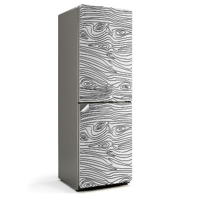 Fototapeta na chladničku Vlnité Dřevo Ilustrace