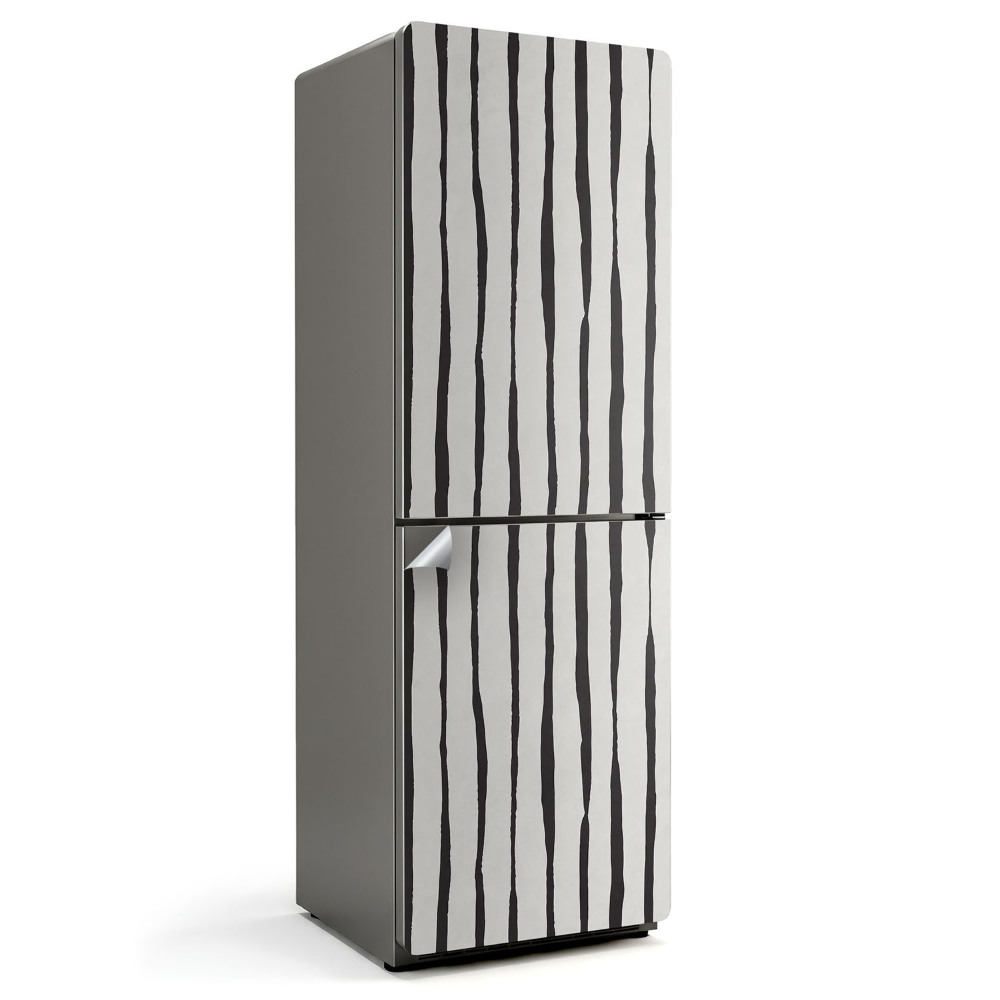 Fototapeta na chladničku Svislé zkreslené pruhy