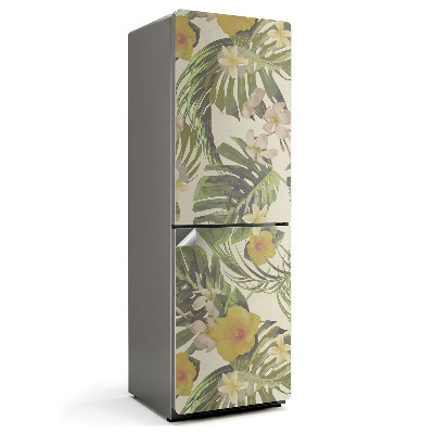 Nálepky na chladničku Vzor tropických rostlin