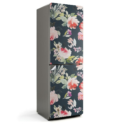 Fototapeta na chladničku Akvarel styl květinový vzor