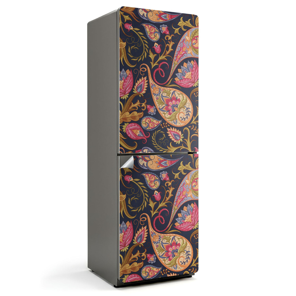 Fototapeta na chladničku Rostlinný vzor s ornamenty