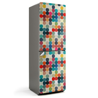 Nálepky na chladničku Barevné oválné vzory