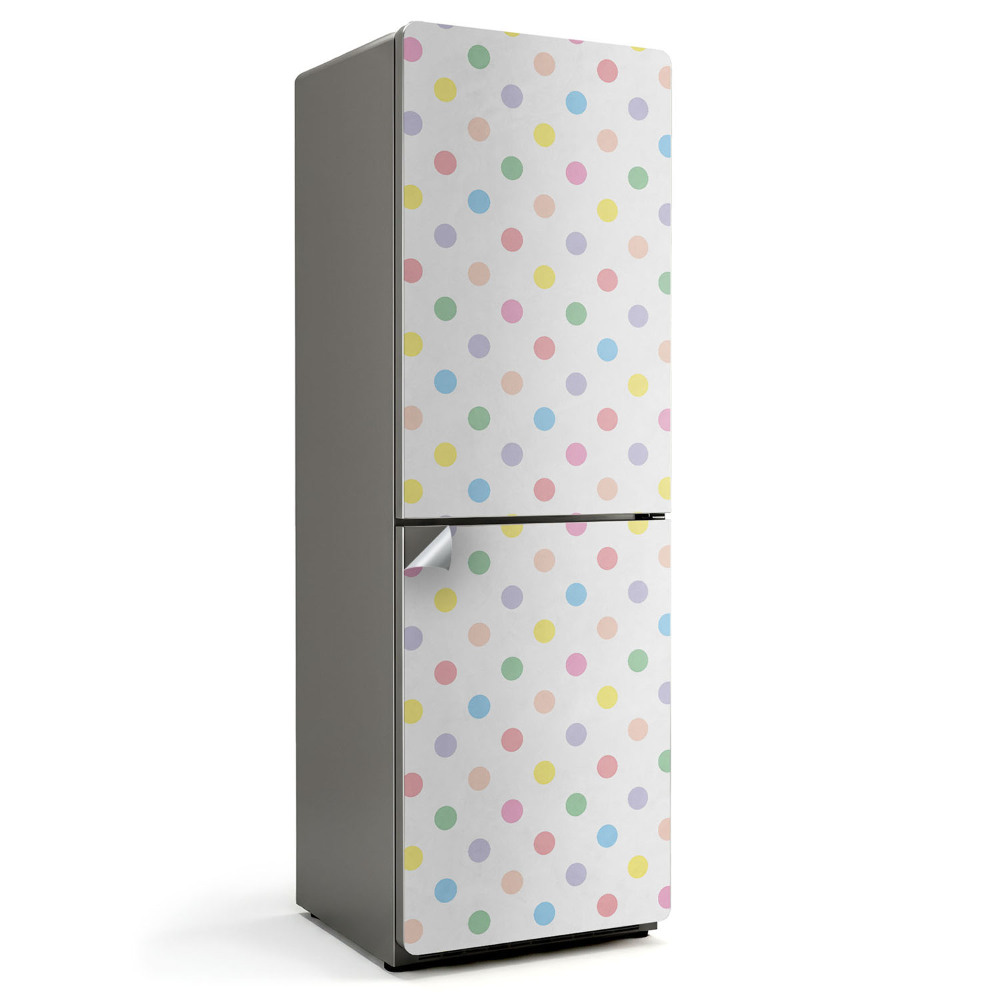 Nálepky na chladničku Pastelově barevné tečky