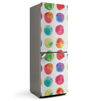 Fototapeta na chladničku Barevné kruhy v řadách