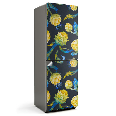 Nálepky na chladničku Malířsky květinový vzor