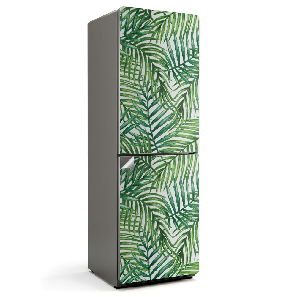 Fototapeta na chladničku Listy v tropickém vzoru