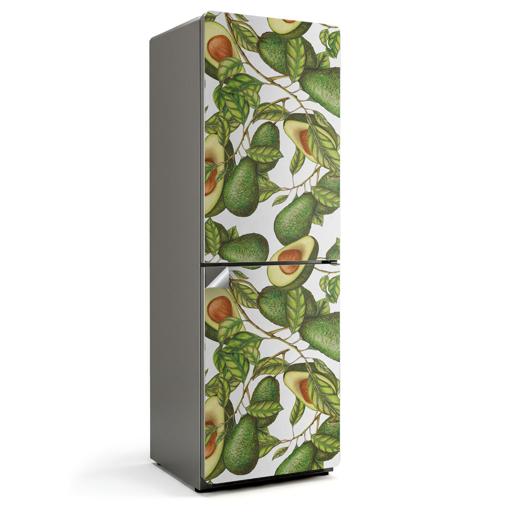 Nálepky na chladničku Vzor avokáda a listů