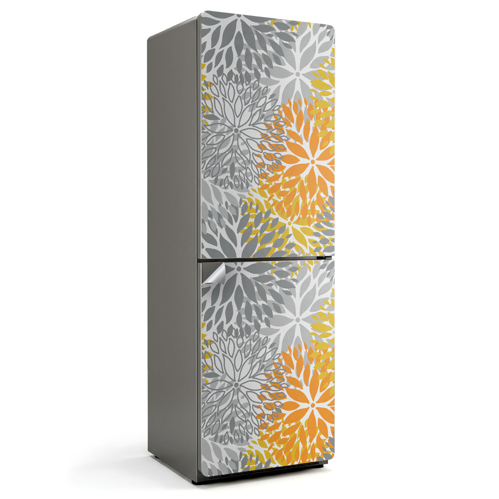 Fototapeta na chladničku Geometrické rostlinné vzory