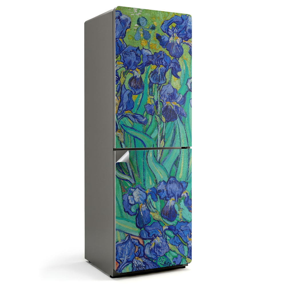 Fototapeta na chladničku Květinový vzor kosatců