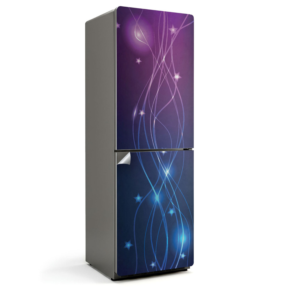 Nálepky na chladničku Jemné linie s hvězdami