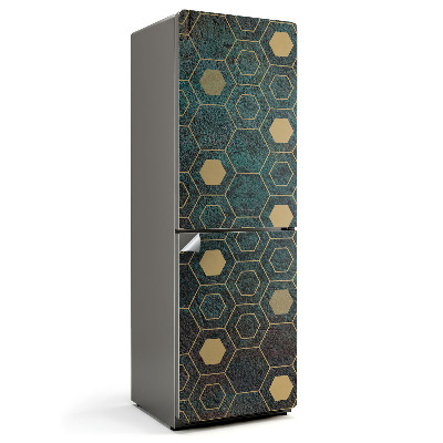 Nálepky na chladničku Šestihranný vzor s rámečky