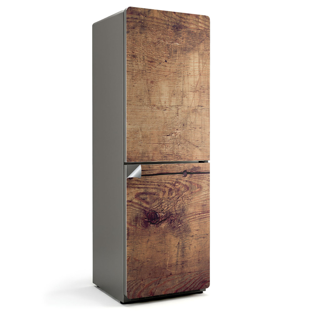 Nálepky na chladničku Dřevěná deska textura