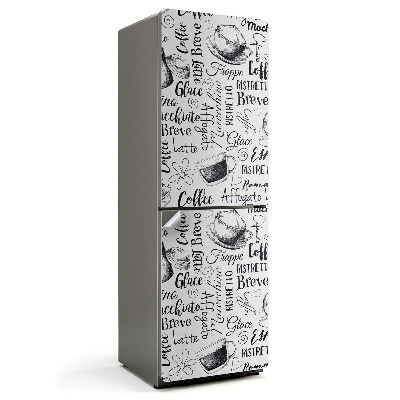 Nálepky na chladničku Návrhy šálků kávy