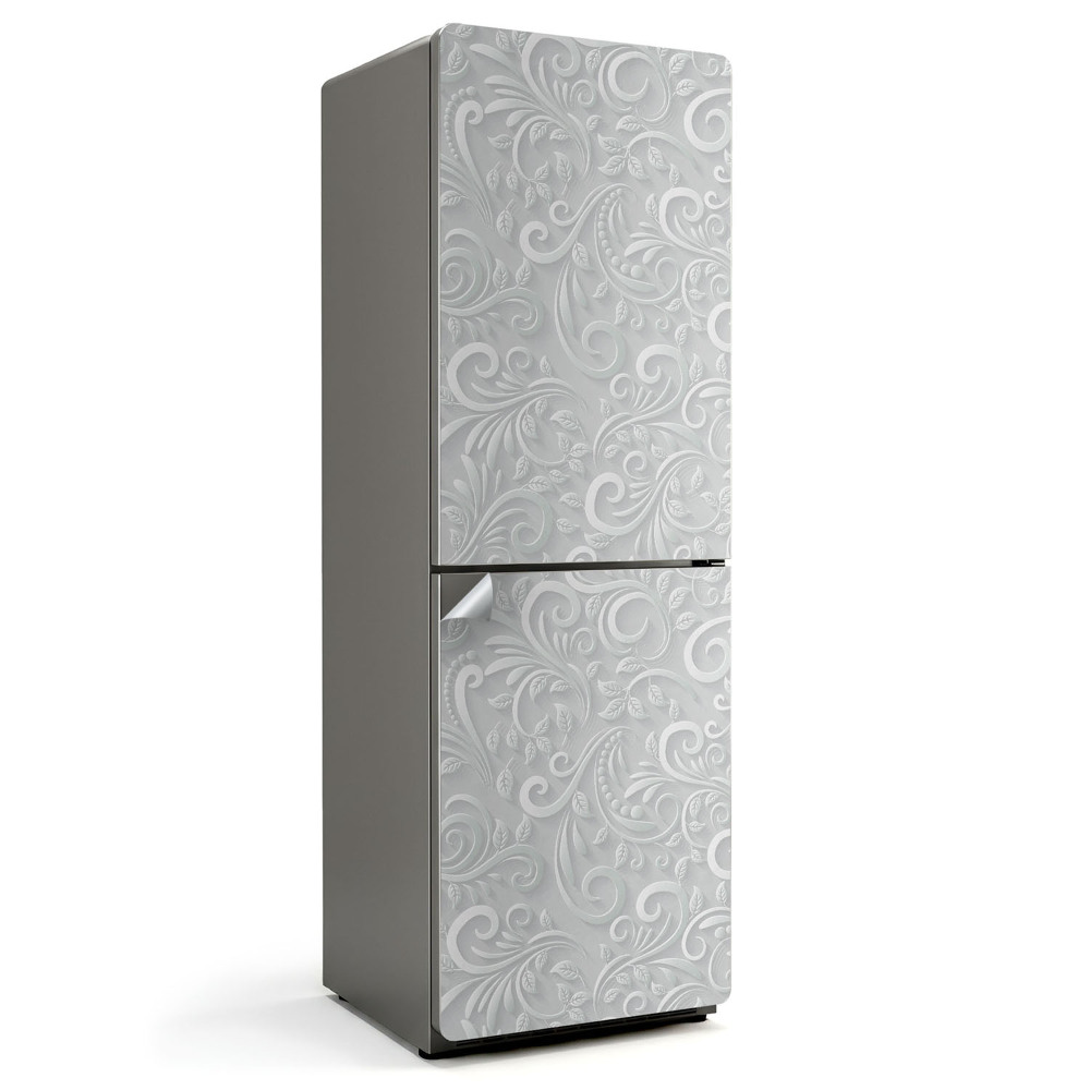 Fototapeta na chladničku Rostlinný vzor s vlnami