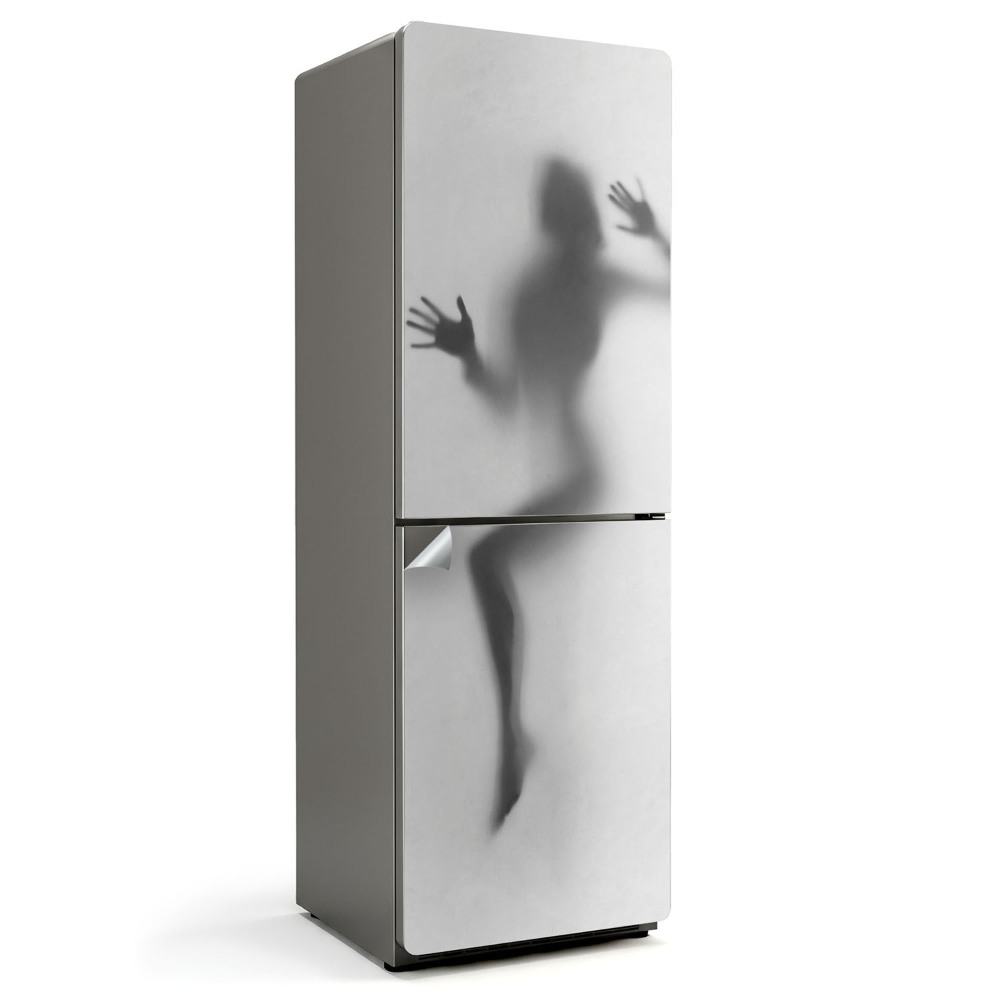 Nálepky na chladničku Mlhavá silueta v pohybu
