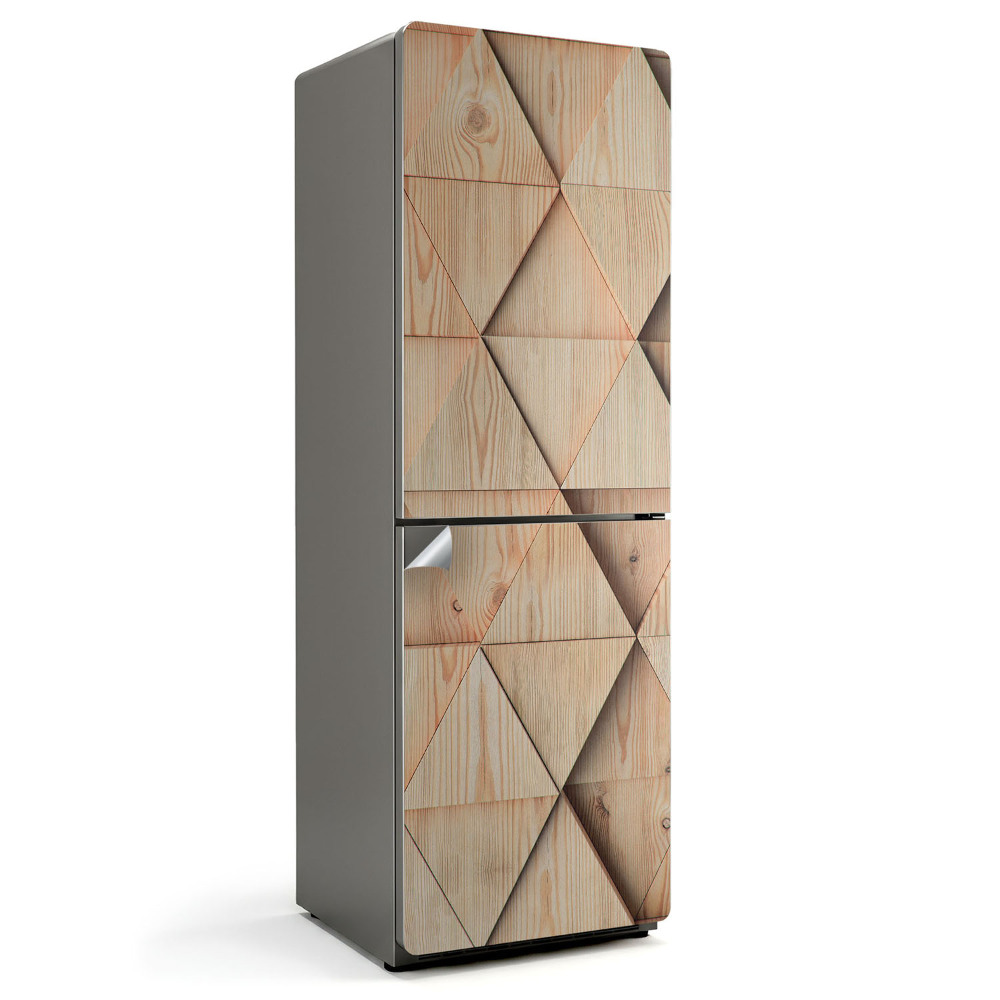 Fototapeta na chladničku Geometrie dřevěných vzorů