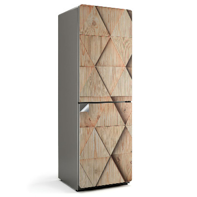 Fototapeta na chladničku Geometrie dřevěných vzorů