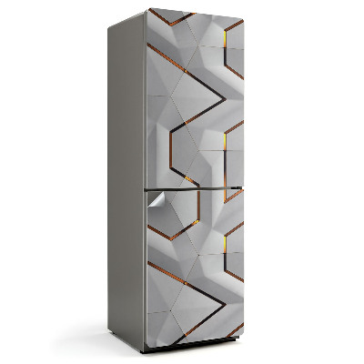 Nálepky na chladničku Abstraktní 3D vzor